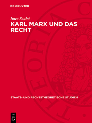 cover image of Karl Marx und das Recht